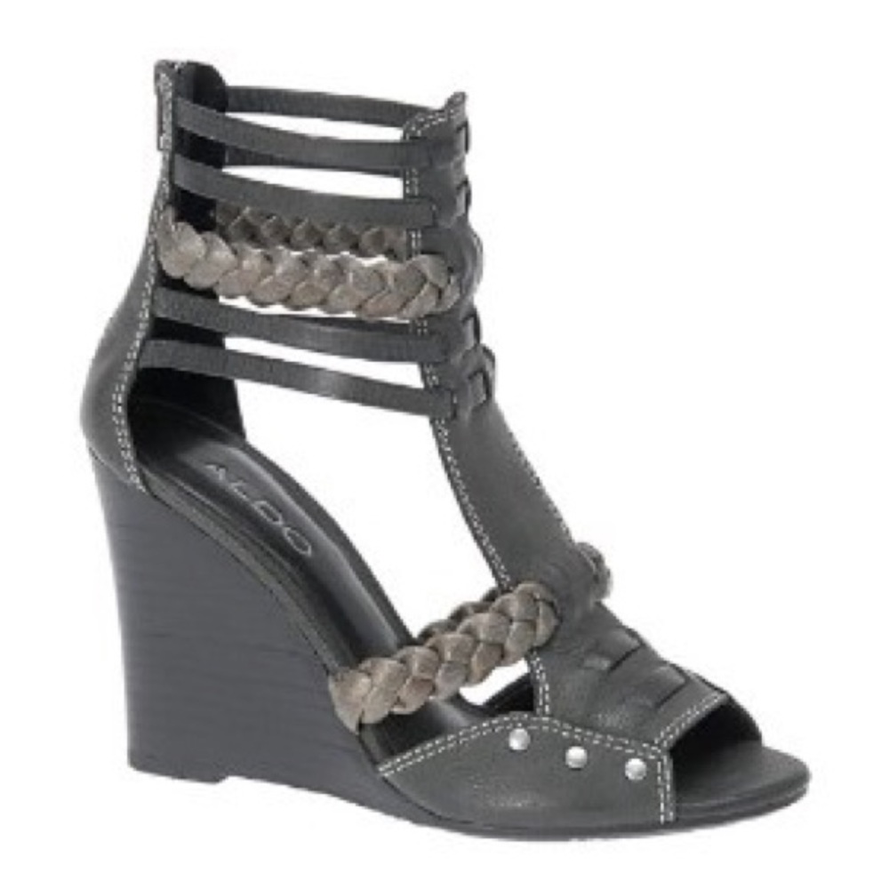 Aldo geitner taupe wedge sandals